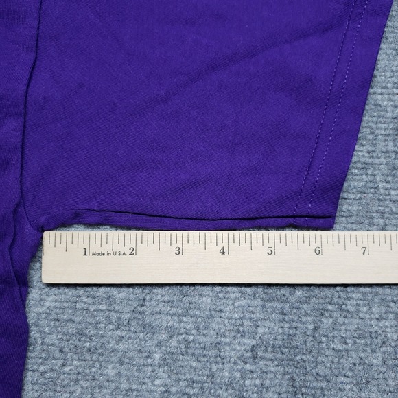 VTG Gildan Activewear Ultra Cotton T-Shirt Mens L Purple Harrahs New Orleans New - Picture 6 of 9